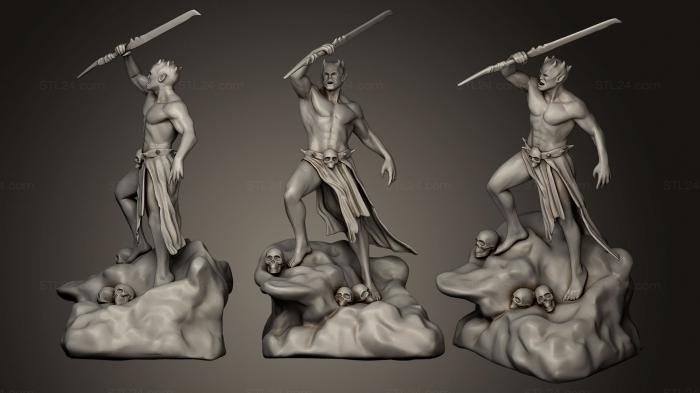 Figurines heroes, monsters and demons (Shrine of Malacath, STKM_0513) 3D models for cnc